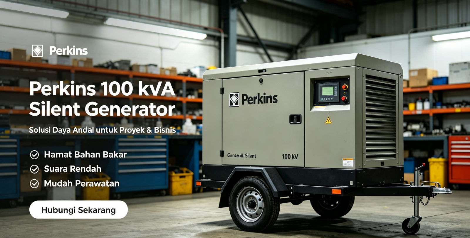 Genset Silent Perkins 100 kVA